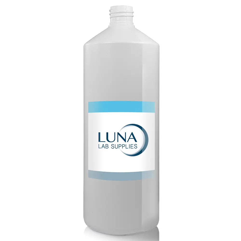 1 Litre White HDPE Plastic Round Bottle (No Cap)