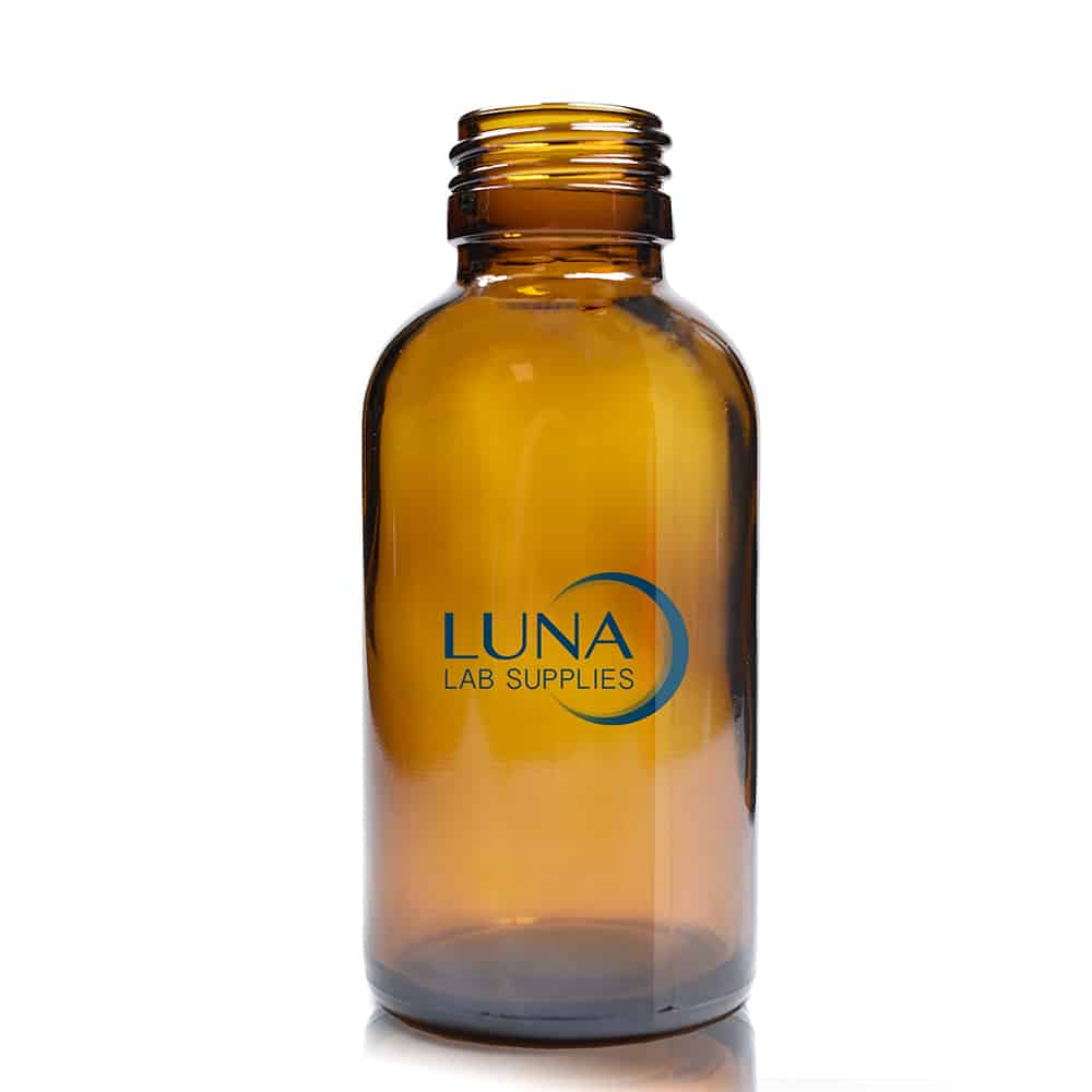 100ml Amber Boston Bottle Luna with label