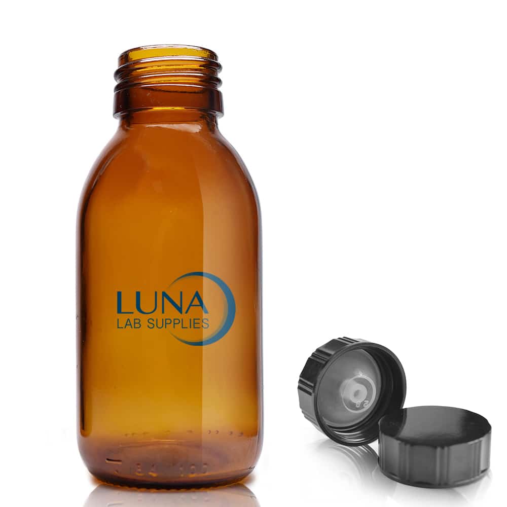 100ml Clear Glass Sirop Bottle & Urea Polycone Cap