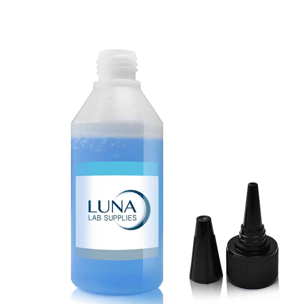 100ml Natural HDPE Plastic Round Bottle & 20mm Spout Cap