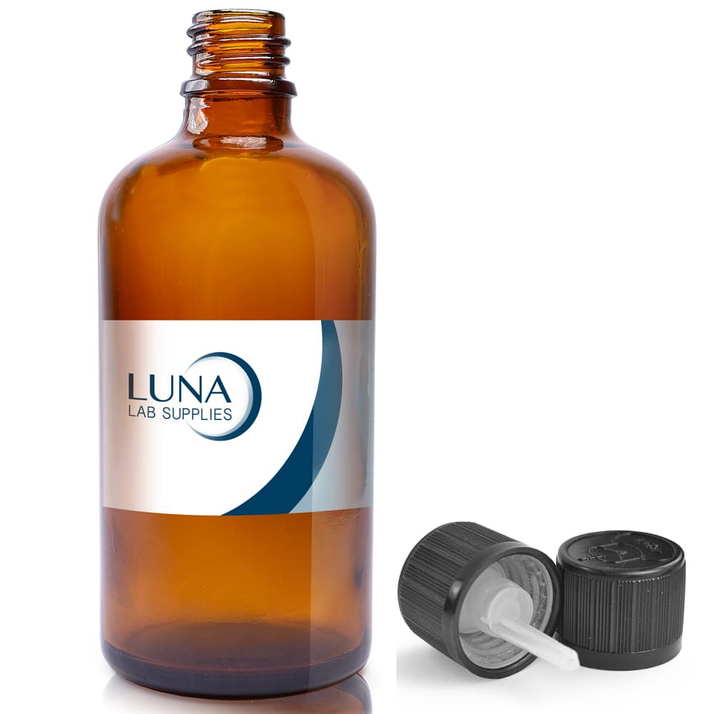 100ml amber Dropper luna with CRC Cap