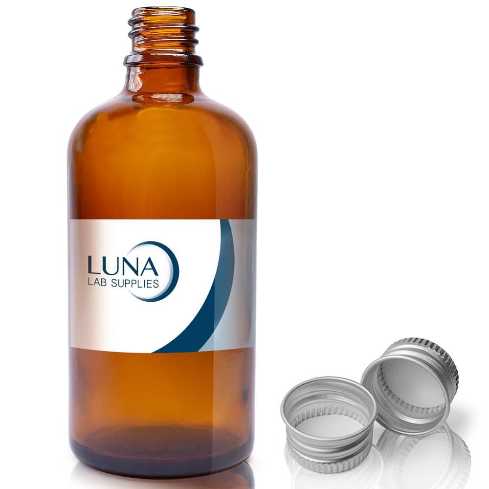 100ml Amber Glass Dropper Bottle With Aluminium Cap