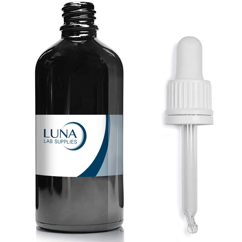 100ml Black Glass Dropper Bottlewith pipette