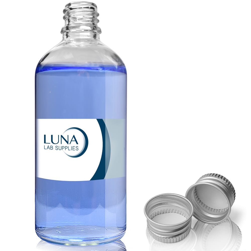100ml Clear Glass Dropper Bottle With Aluminium Cap