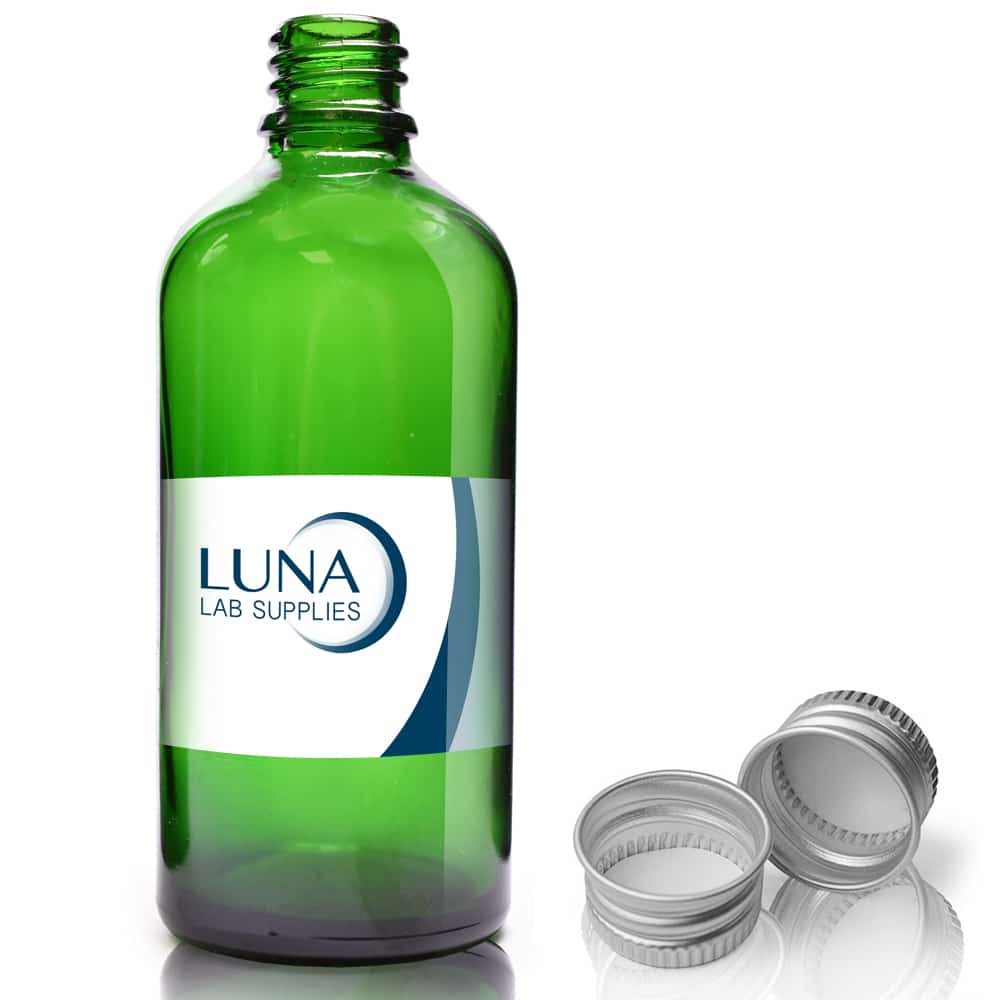100ml Green Glass Dropper Bottle With Aluminium Cap