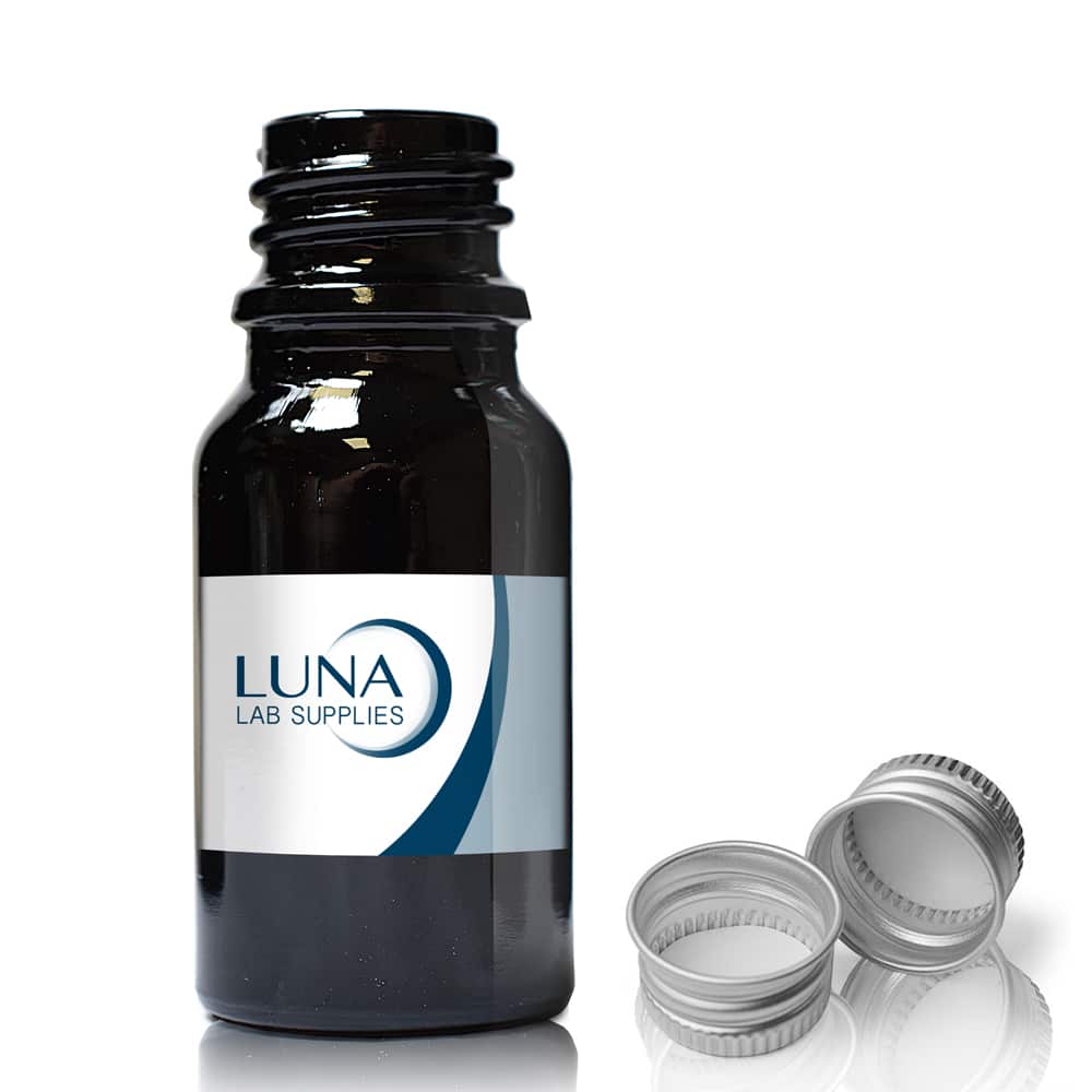 10ml Black Glass Dropper Bottle With Aluminium Cap