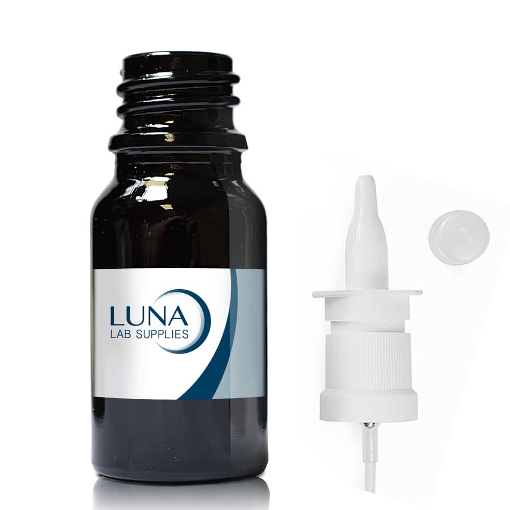 10ml Black Glass Dropper Bottle & Nasal Spray