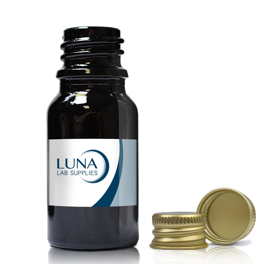 10ml Black Glass Dropper Bottle with aluminium screw cap