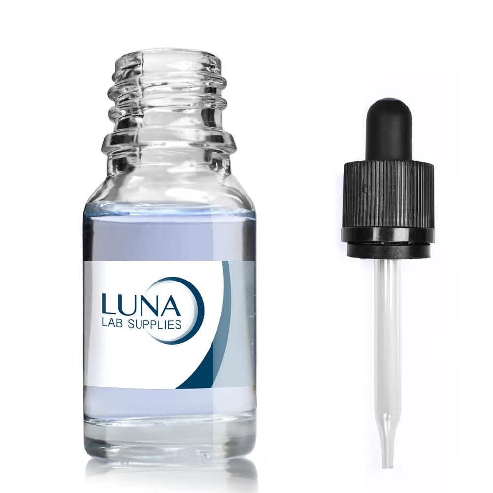 10ml Clear Glass Dropper Bottle & CRC Glass Pipette With Wiper