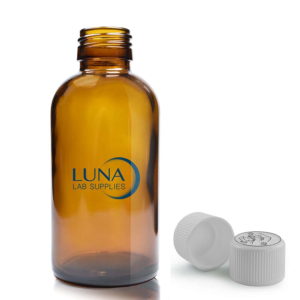 150ml Amber Boston Bottle Luna with crc cap