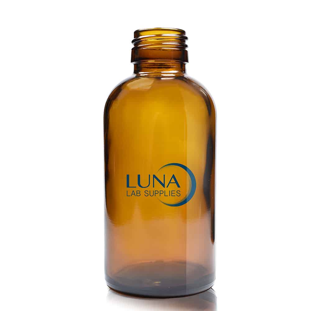 150ml Amber Boston Bottle Luna with label