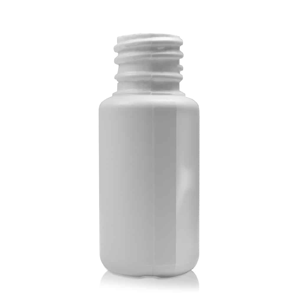 15ml white hdpe plastic bottle