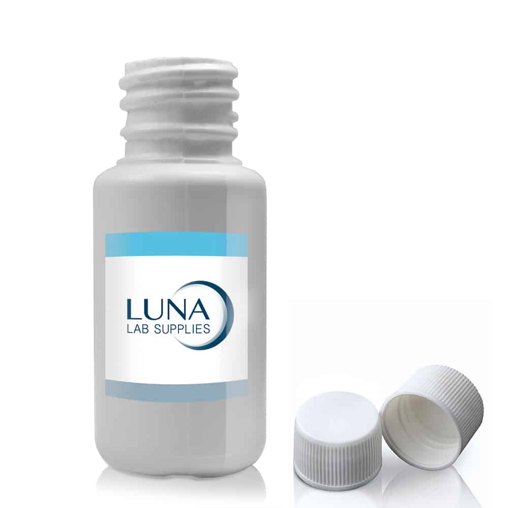 15ml White HDPE Bottle With 18mm Screw Cap