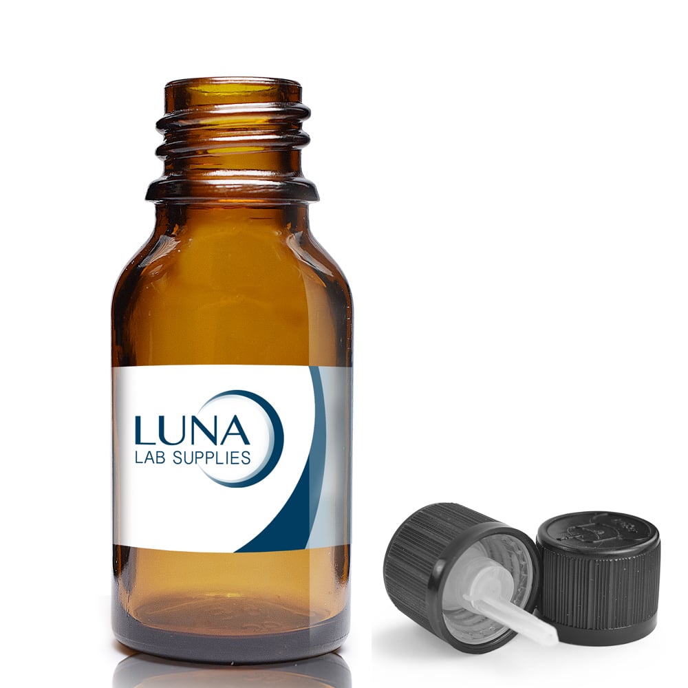 15ml amber Dropper bottle luna with CRC Cap