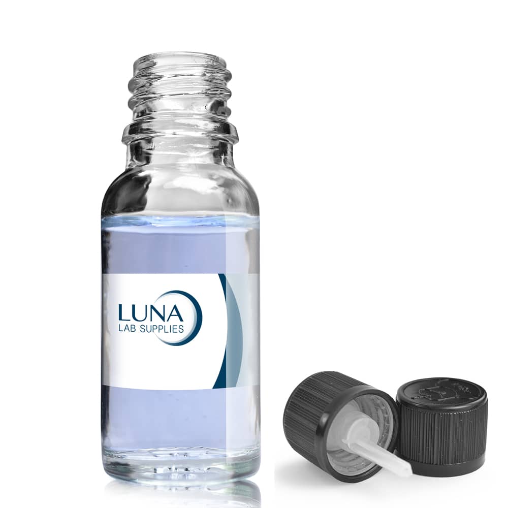 15ml clear glass dropper bottle with dropper cap