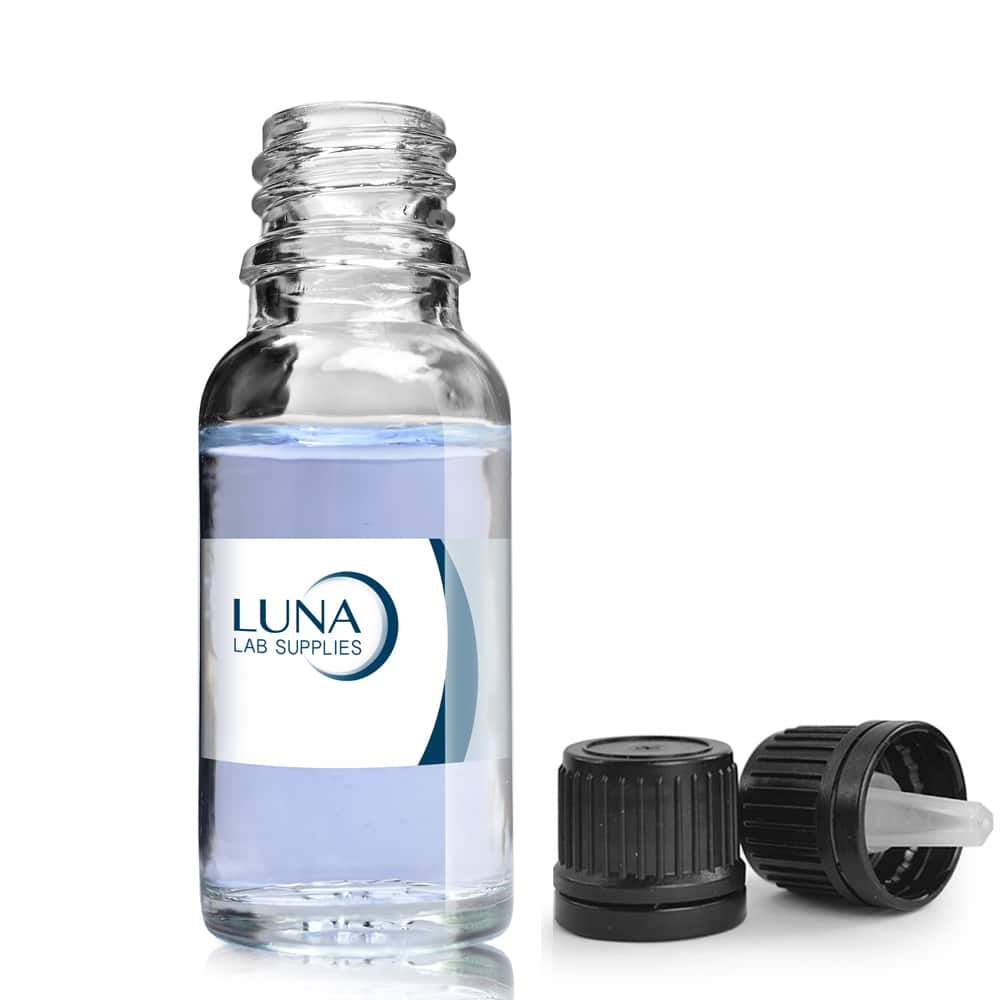 15ml Clear Glass Dropper Bottle With T/E Dropper Cap