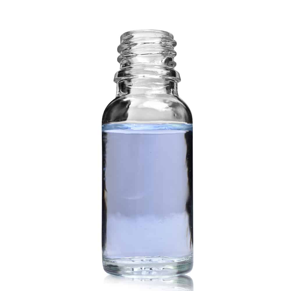 15ml Clear Glass Dropper Bottle With Aluminium Cap - Image 4
