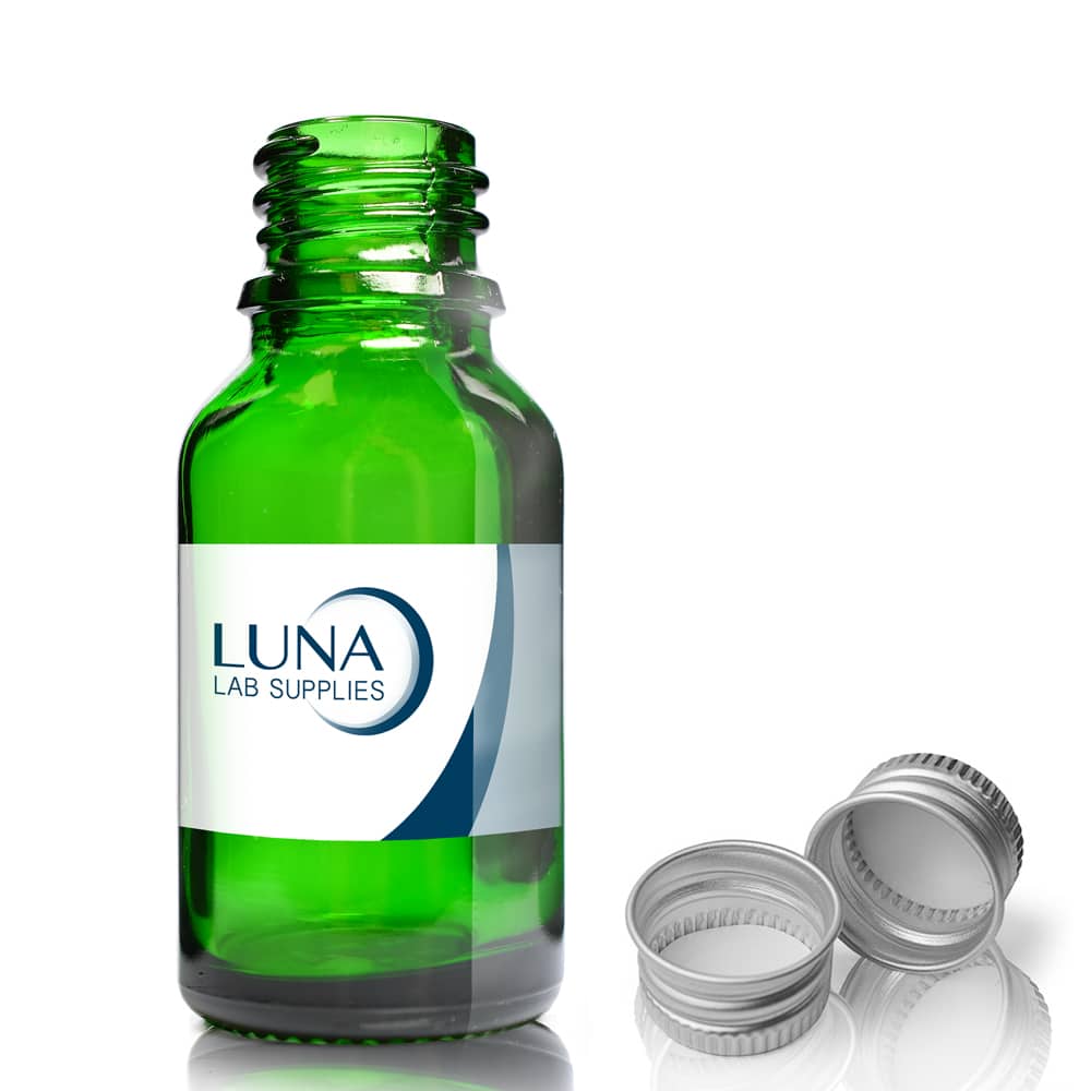 15ml Green Glass Dropper Bottle With Aluminium Cap