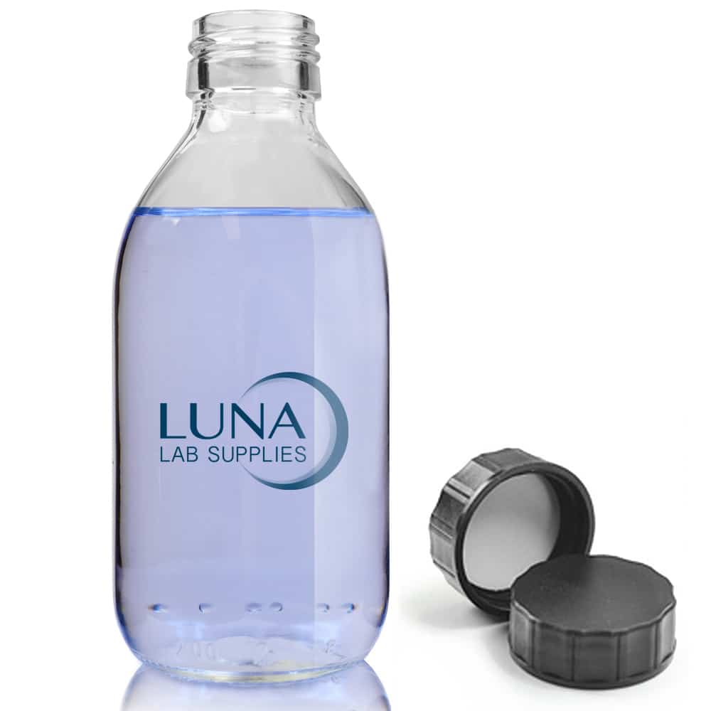 200ml Clear Glass Sirop Bottle With PP Screw Cap