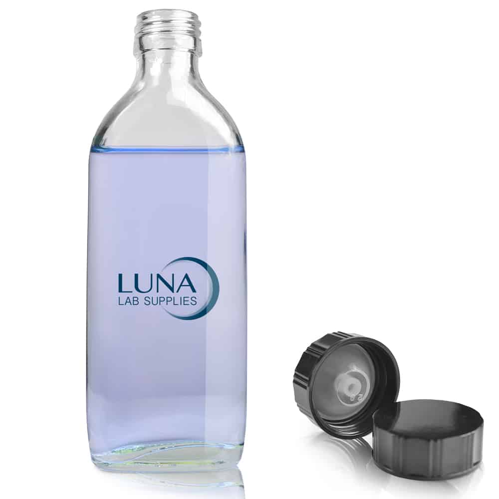 200ml Clear Glass Flask Bottle & Urea Polycone Cap