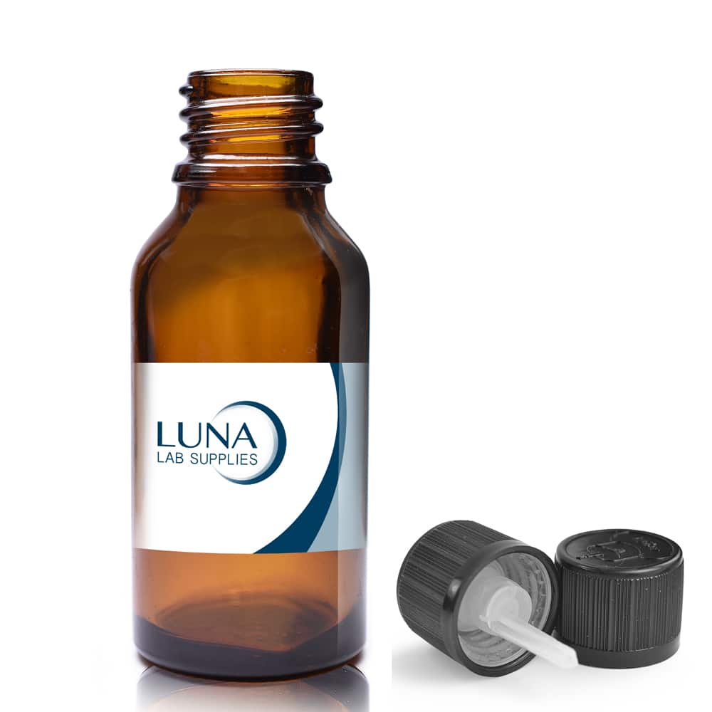 20ml amber Dropper bottle luna with CRC Cap