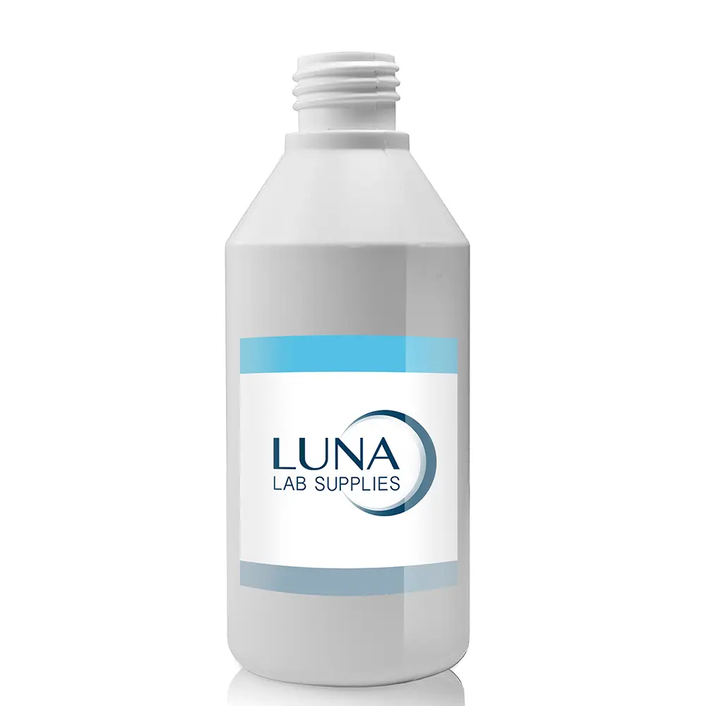250ml White HDPE Plastic Round Bottle (No Cap)