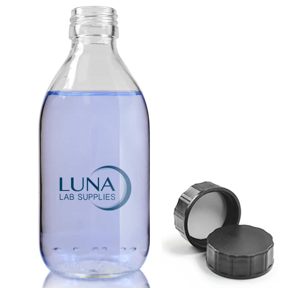 250ml Clear Glass Sirop Bottle With PP Screw Cap