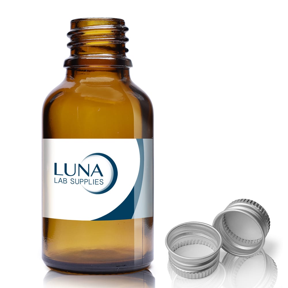 25ml Amber Glass Dropper Bottle & Aluminium Cap