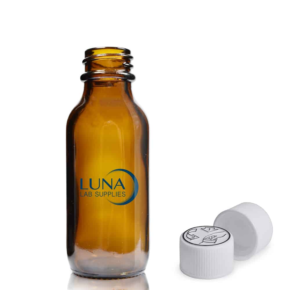 30ml Amber Winchester Luna label with crc cap