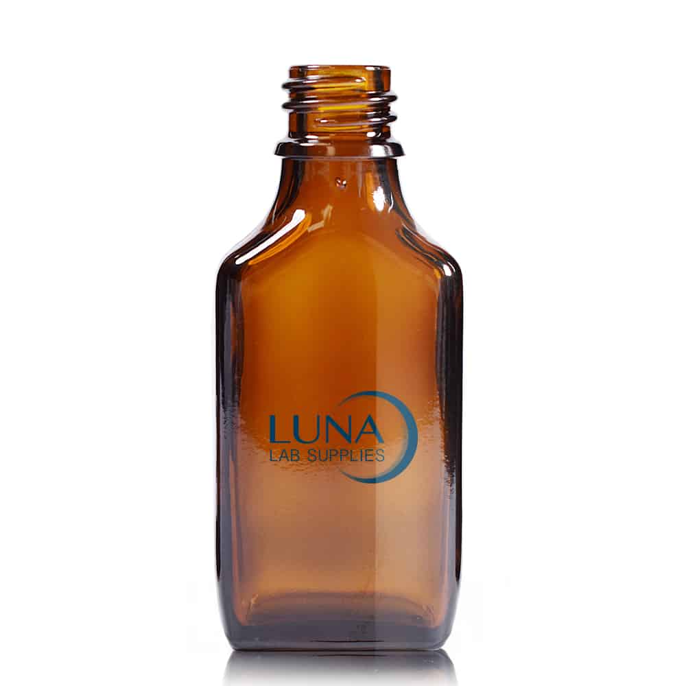 30ml Amber Glass Rectangular Bottle (No Cap)