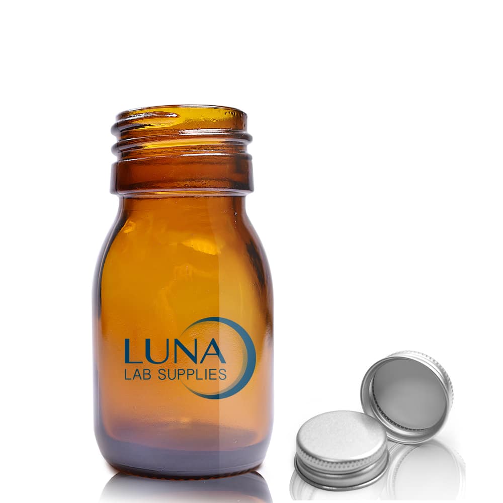 30ml Amber Glass Sirop Bottle & Aluminium Cap