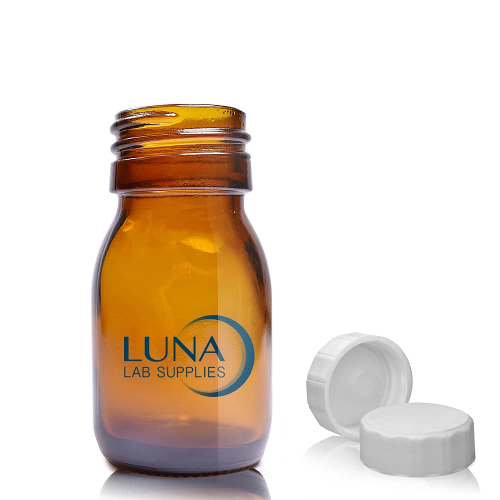 30ml Amber Glass Sirop Bottle With PP Polycone Cap