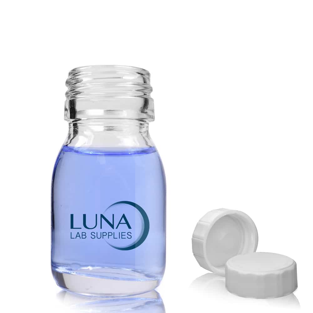 30ml Clear Glass Sirop Bottle With PP Polycone Cap