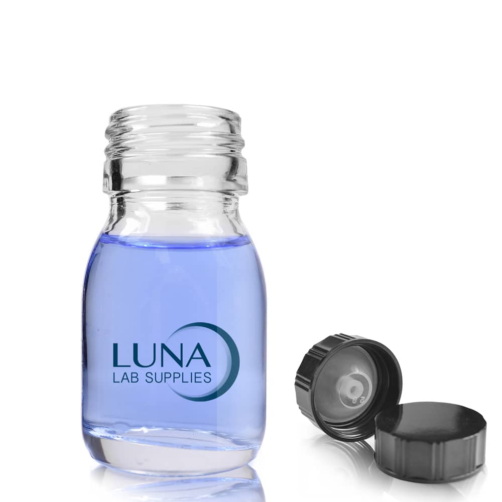 30ml Clear Glass Sirop Bottle & Urea Polycone Cap
