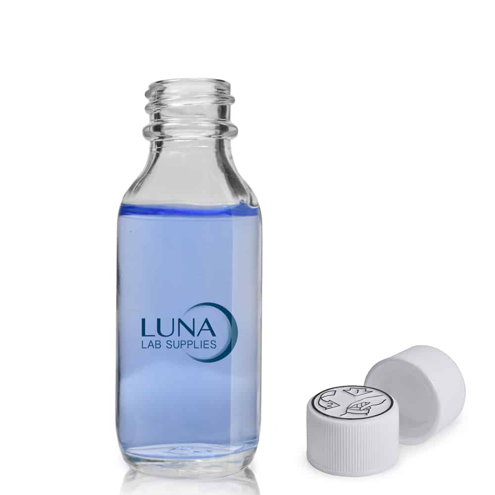 30ml Clear Winchester Bottle with screw cap