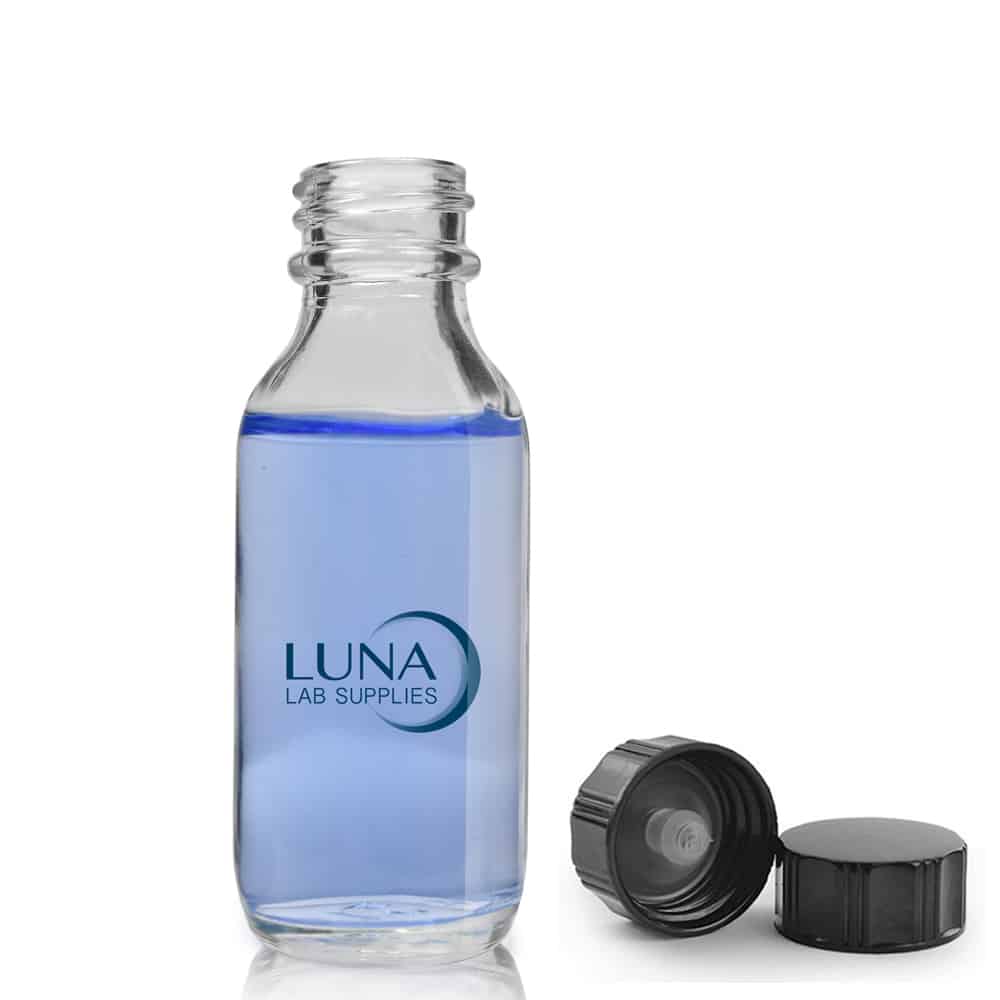 30ml Clear Winchester Bottle with screw cap