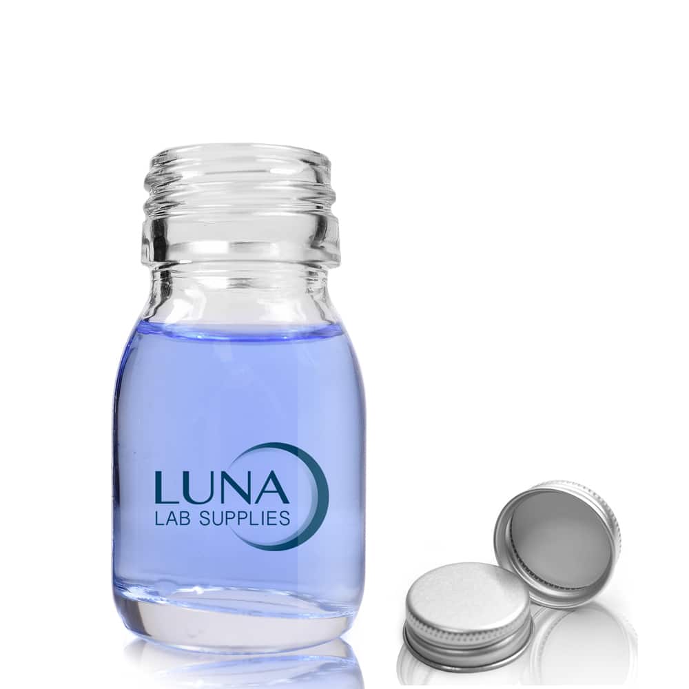 30ml Clear Glass Sirop Bottle & Aluminium Cap