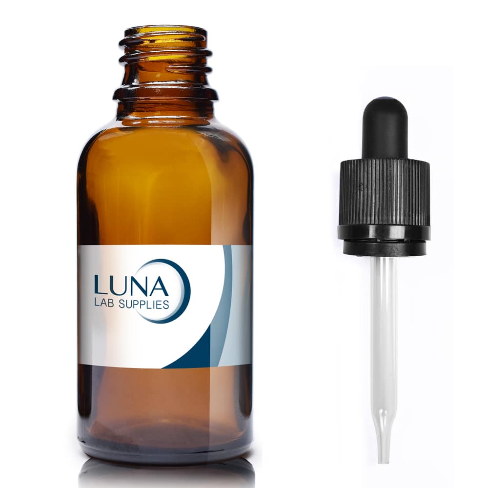 30ml amber Dropper bottle luna with straight pip