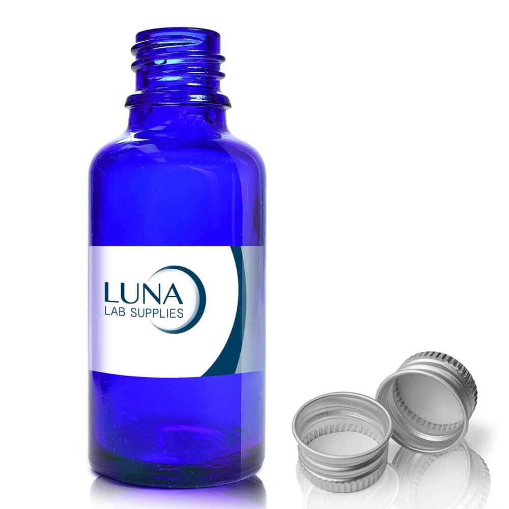 30ml Blue Glass Dropper Bottle With Aluminium Cap
