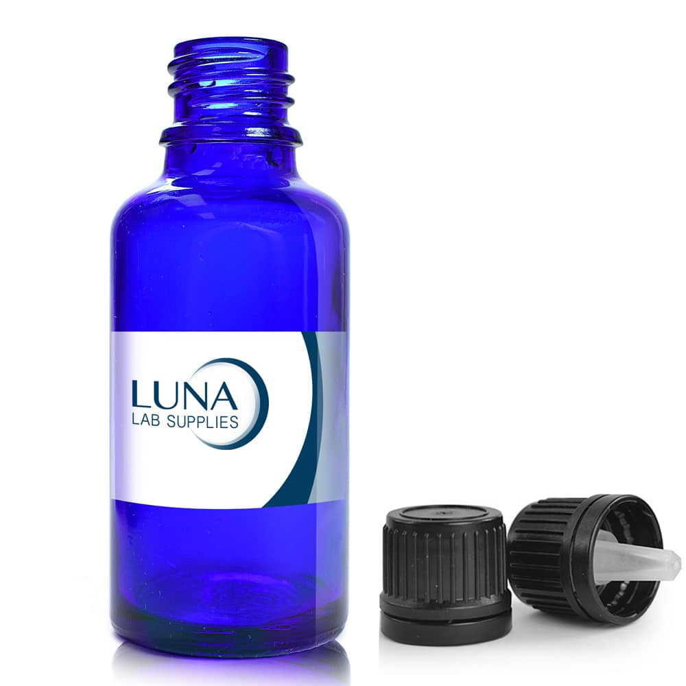 30ml Blue Glass Dropper Bottle With T/E Dropper Cap