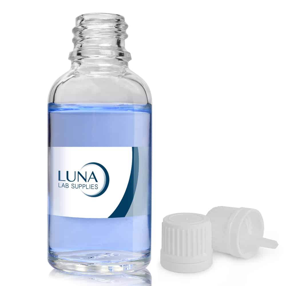 30ml Clear Glass Dropper Bottle with dropper screw cap