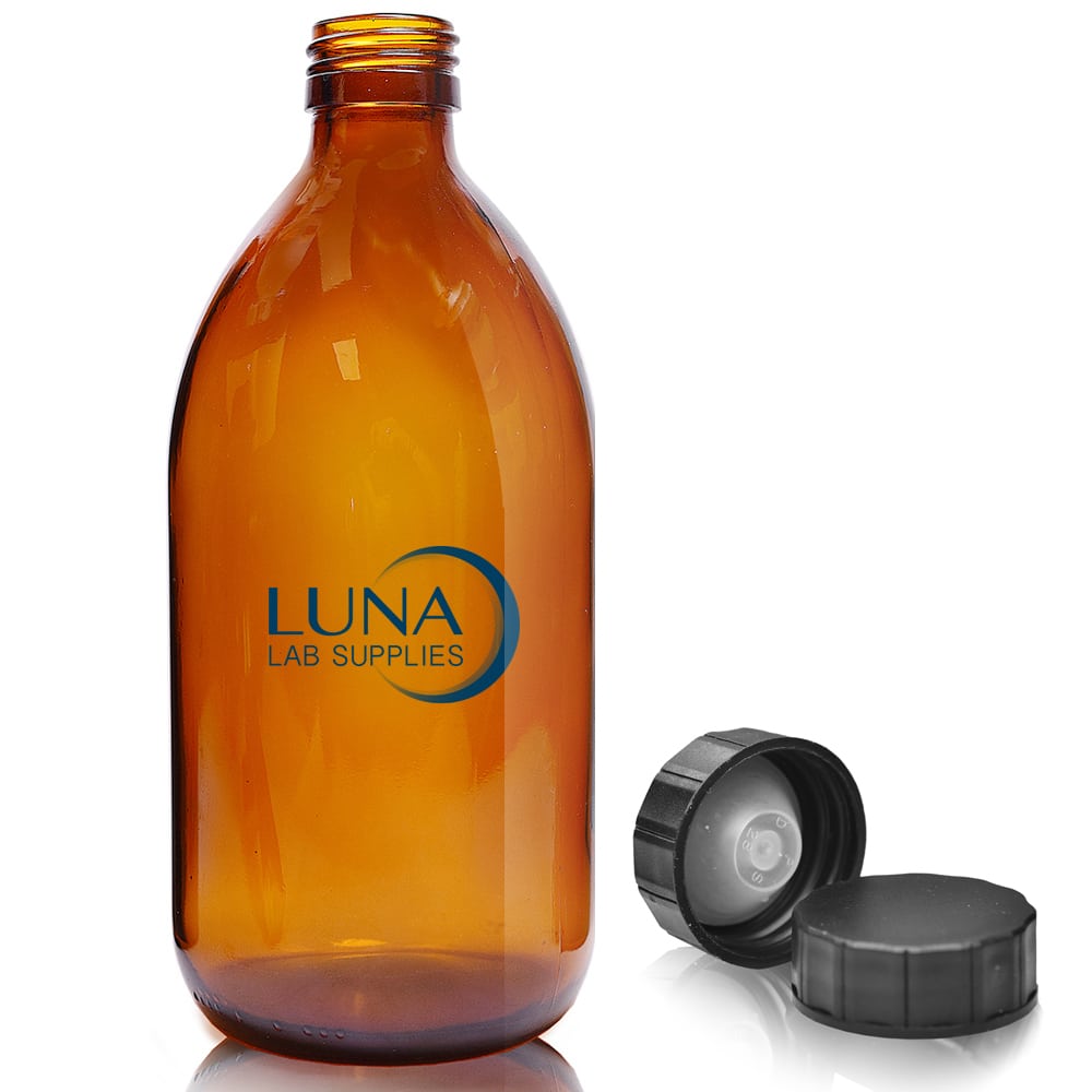 500ml Amber Glass Bottle With Plastic screw cap