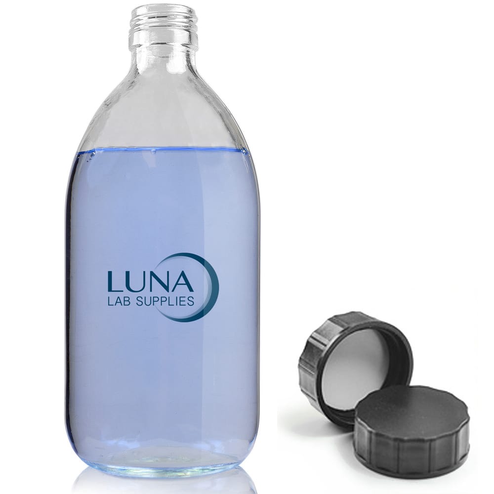 500ml Clear Glass Sirop Bottle With PP Screw Cap