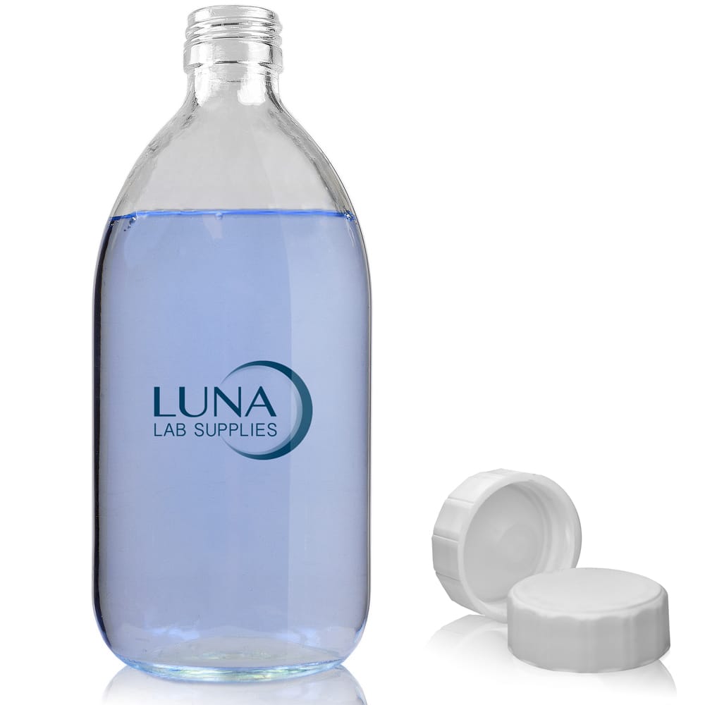 500ml Clear Glass Sirop Bottle With PP Polycone Cap