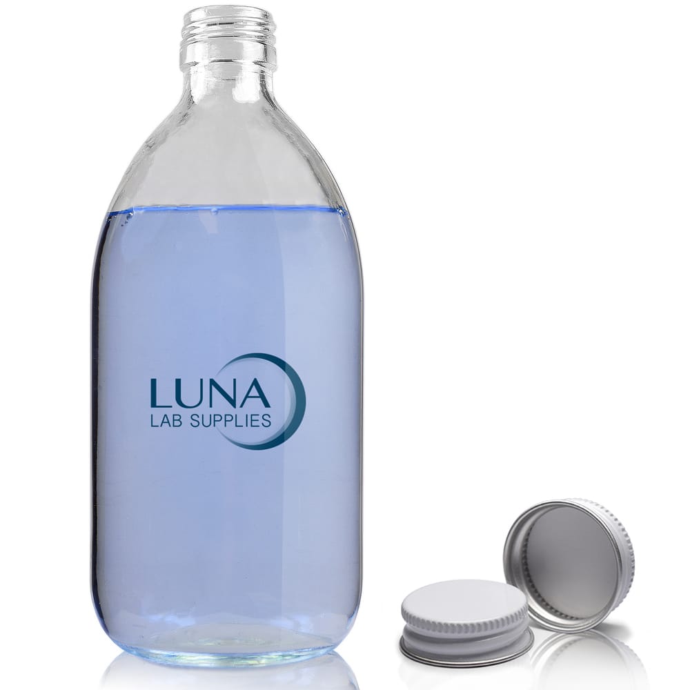 500ml Clear Glass Sirop Bottle & Aluminium Cap