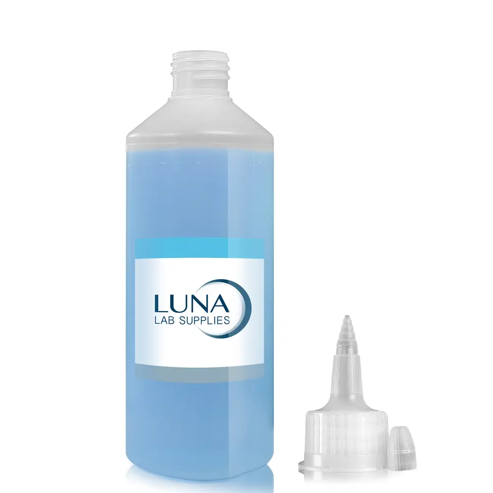 500ml Natural HDPE Plastic Round Bottle & 28mm Spout Cap