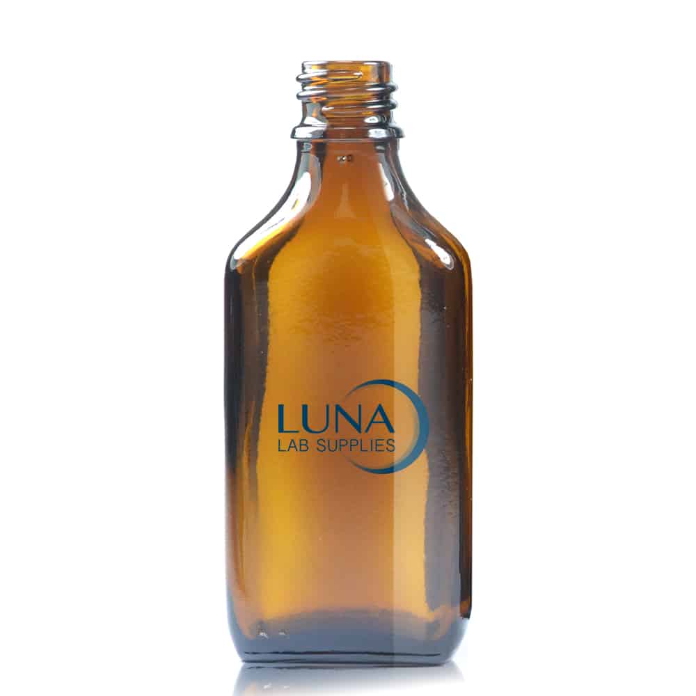 50ml Amber Glass Rectangular Bottle