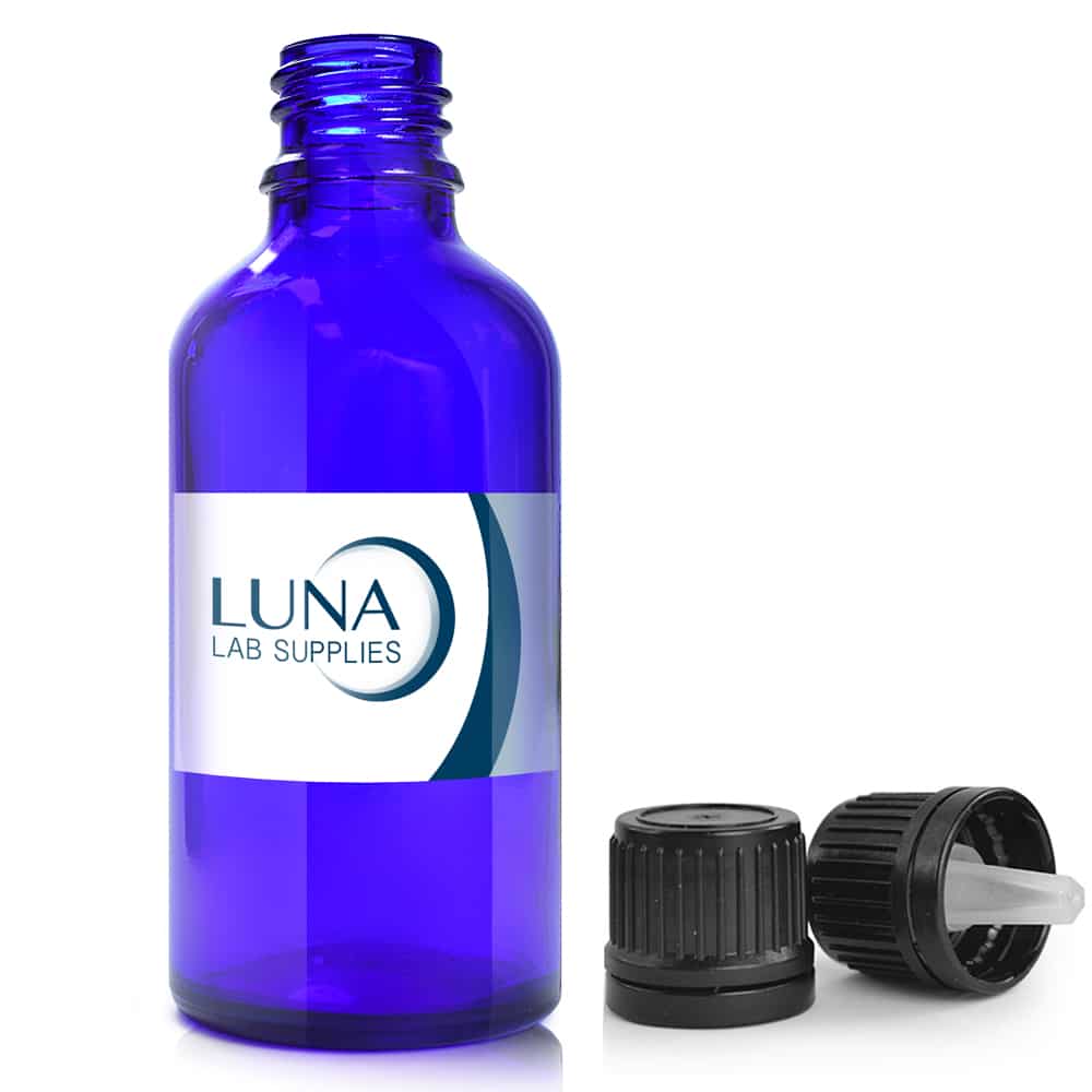 50ml Blue Glass Dropper Bottle With T/E Dropper Cap