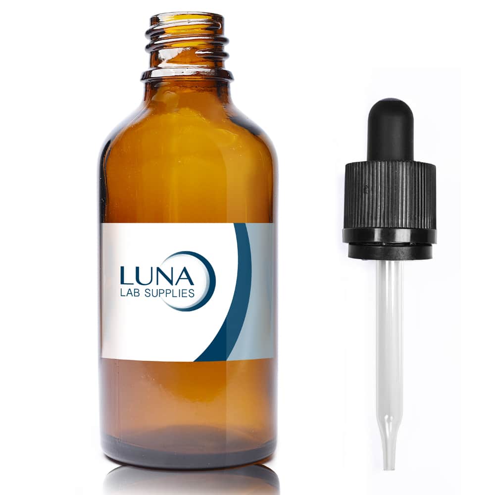 50ml amber Dropper bottle luna with straight pip