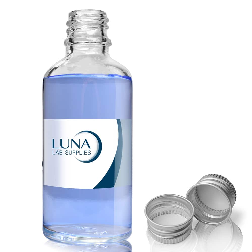 50ml Clear Glass Dropper Bottle With Aluminium Cap